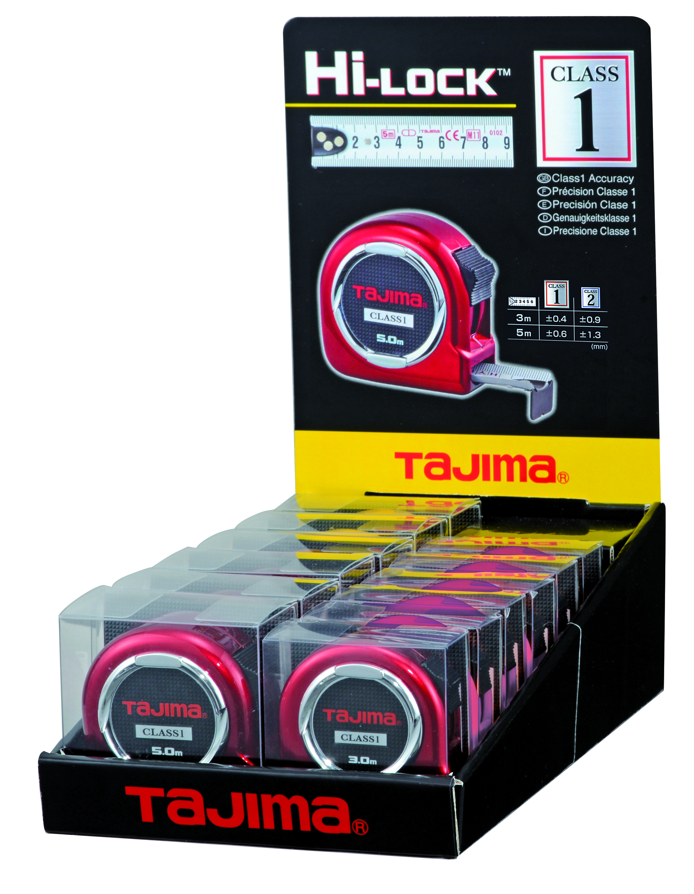 Tajima pocket tape measure Hi Lock Class 1 16mx 3m